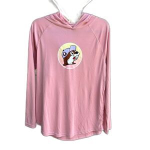 NEW Women's BUC-EE’S Athletic Pink Long Sleeve Hoodie Size L NWT
